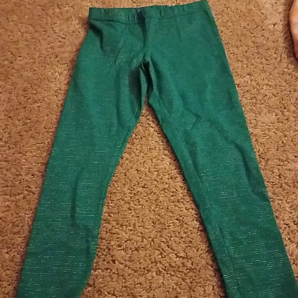 Girls Teal Leggings